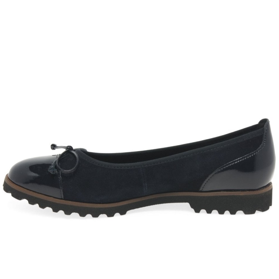 Temptation Femmes Casual Chaussures Suède Atlantique/brevet Gabor | Exclusif